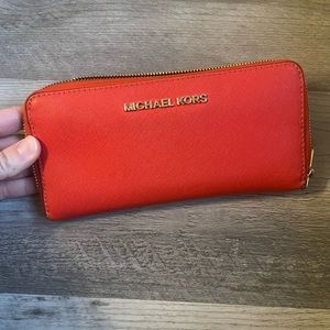 Michael Kors red wallet